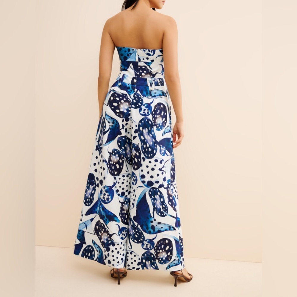 FARM Rio Mantas Strapless Maxi Jumpsuit Size S - Picture 5 of 12